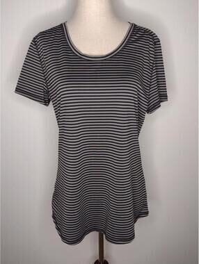 Preloved Brisas Women's Black/Gray Blouse Size Medium